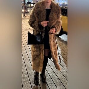 Vintage Real Fox Fur Coat